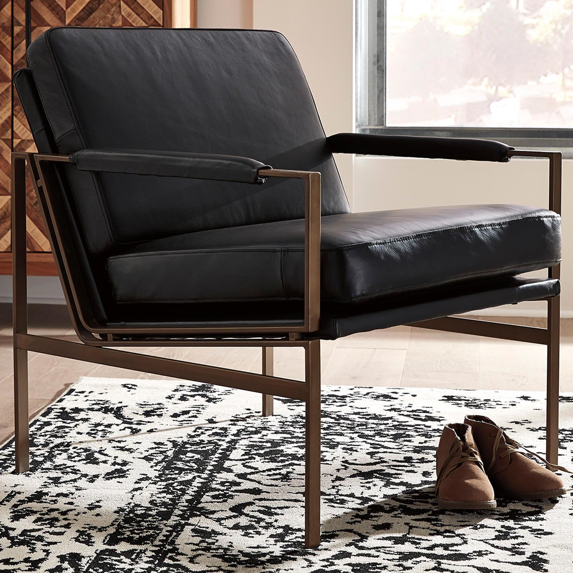 Black decorative chair top