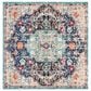 Safavieh Madison MAD447Z 5" Square Black and Teal Area Rug, , large