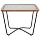 Hearth and Haven Modern Square Coffee Table in Brown and Black, , large