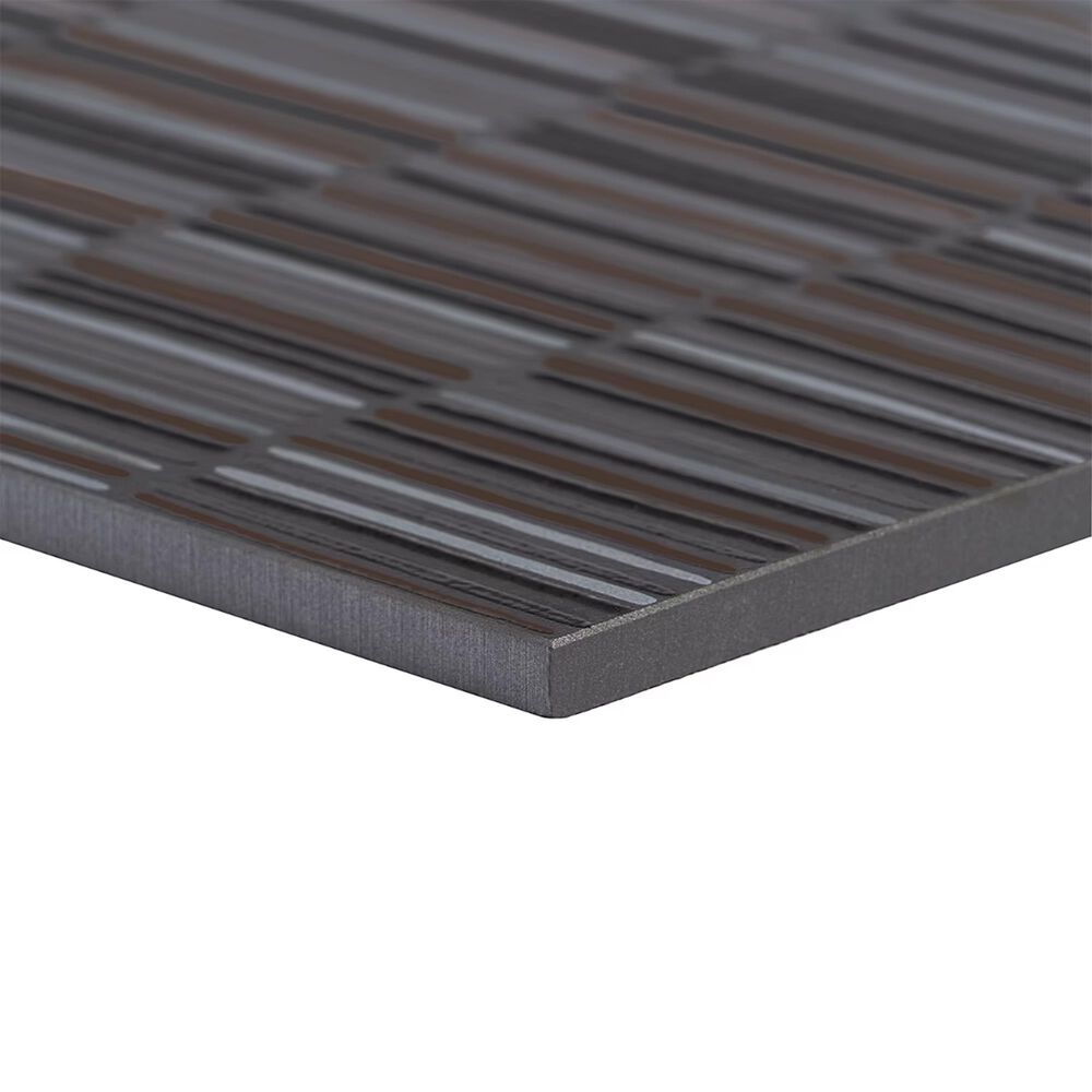 Soho Studio Shangai Black 12" x 24" Porcelain Tile, , large
