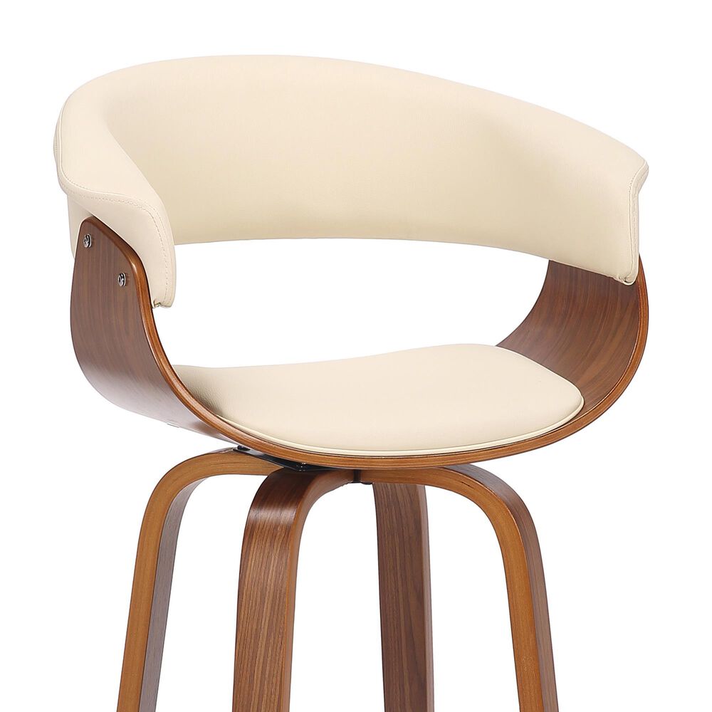 Blue River Julyssa 26&quot; Swivel Counter Stool in Cream, , large