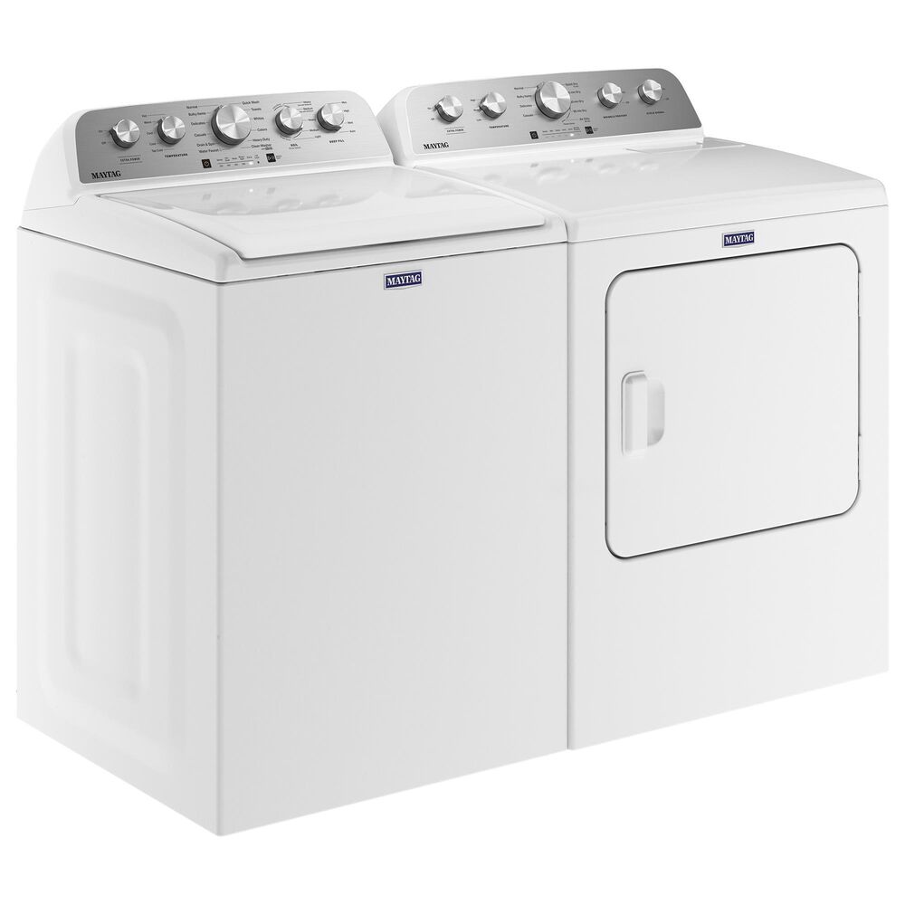 Maytag 7 Cu. Ft. Top Load Electric Dryer with Extra Power in White, , large