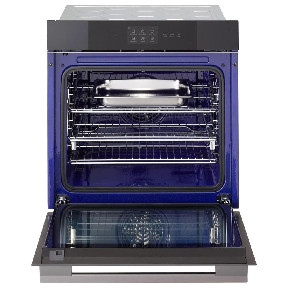 LG 24&quot; Smart Single Wall Oven with Instaview in Matte Black, , large
