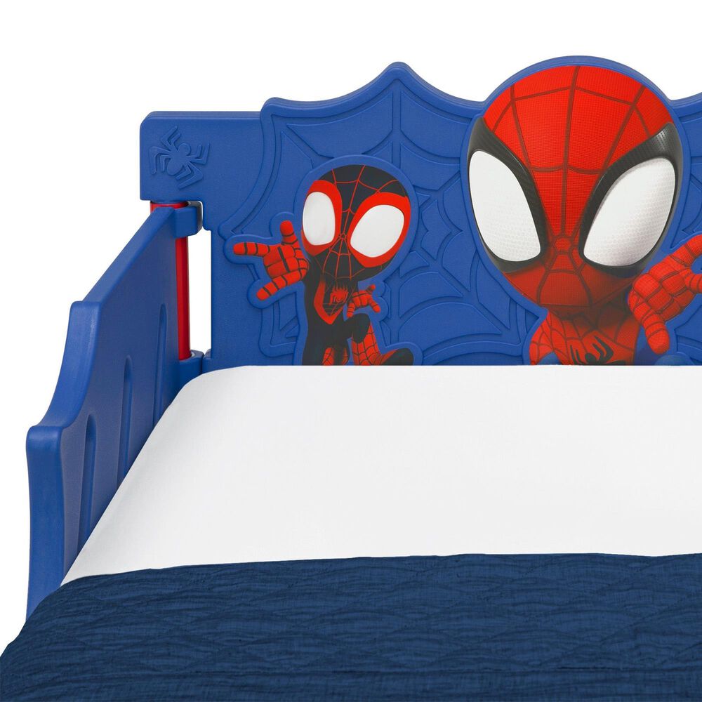 Delta Children Spidey and His Amazing Friends 3D Toddler Bed in Blue, , large