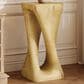 Hearth and Haven Outdoor End Table with Twist Design in Natural, , large