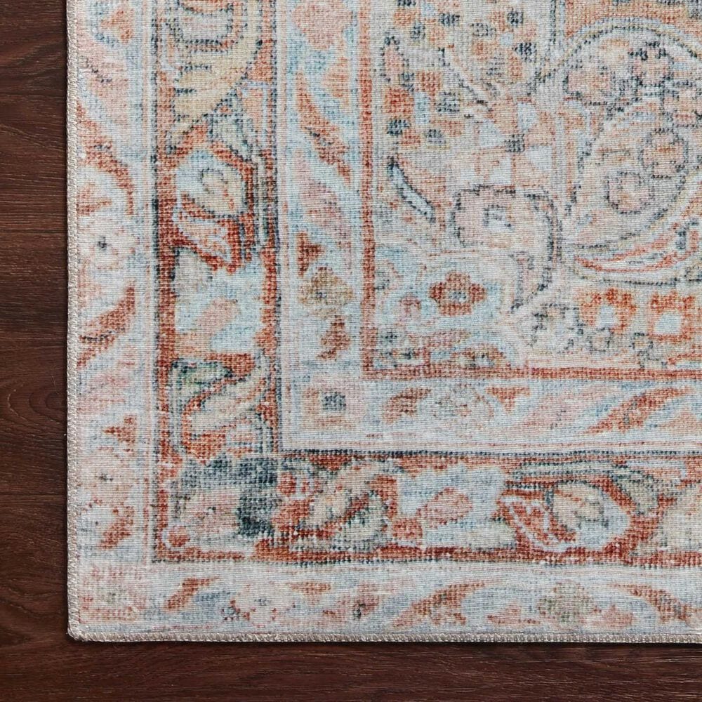 Magnolia Home Lenna LEA-02 5&#39; x 7&#39;6&quot; Ocean and Apricot Area Rug, , large