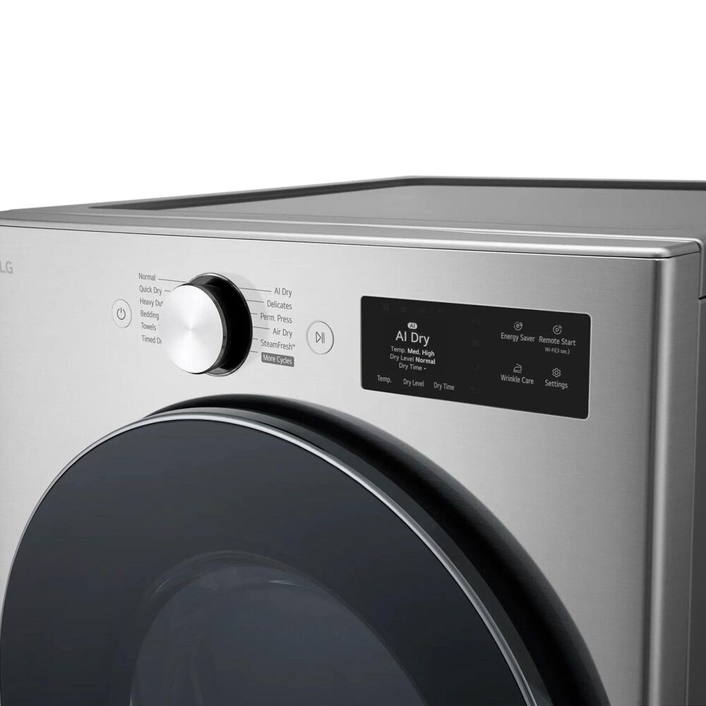 LG 5 Cu. Ft. Smart Front Load Washer and 7.4 Cu. Ft. Electric Dryer Laundry Pair in Graphite Steel, , large