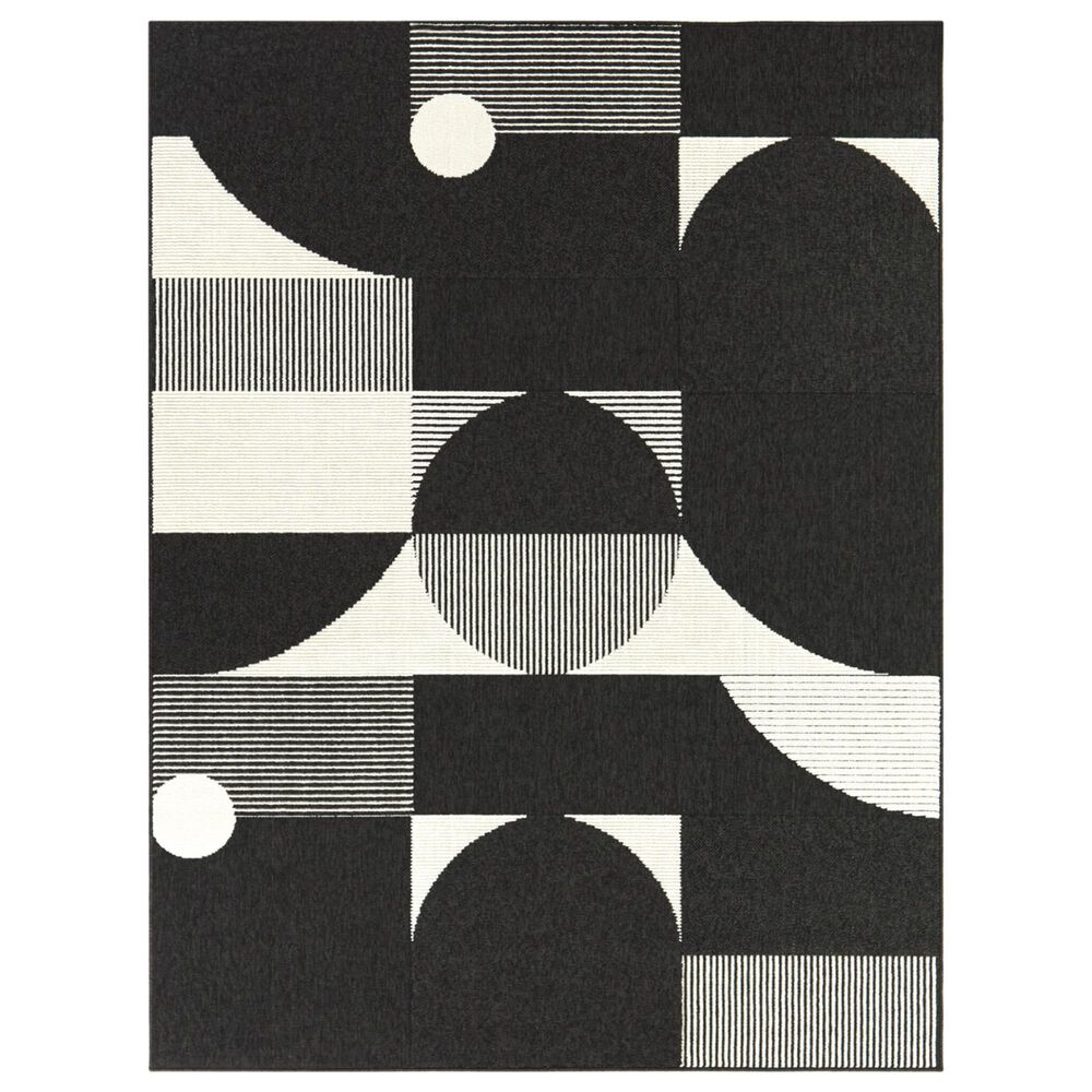 Balta Rugs Fritz 5"3" x 7" Black Indoor/Outdoor Area Rug, , large