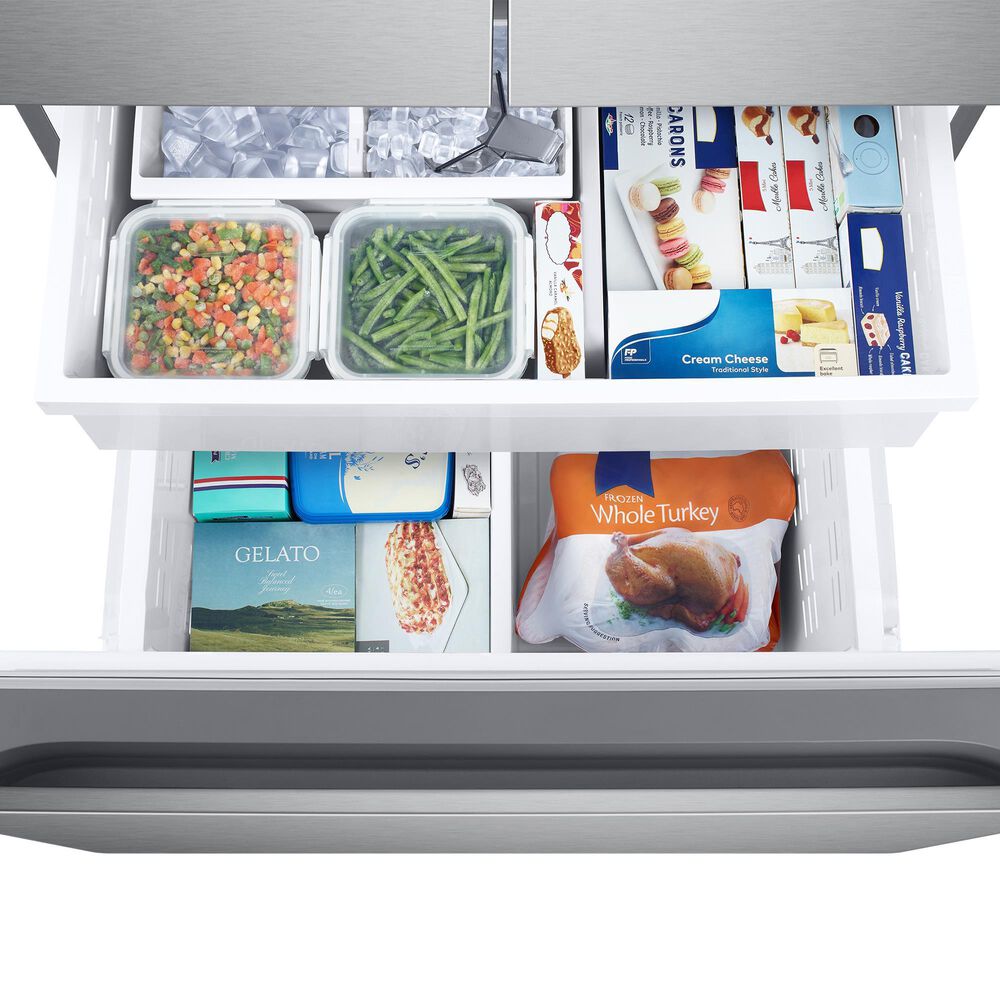 Samsung 25 Cu. Ft. 3-Door French Door Refrigerator with Beverage Center in Stainless Steel, , large