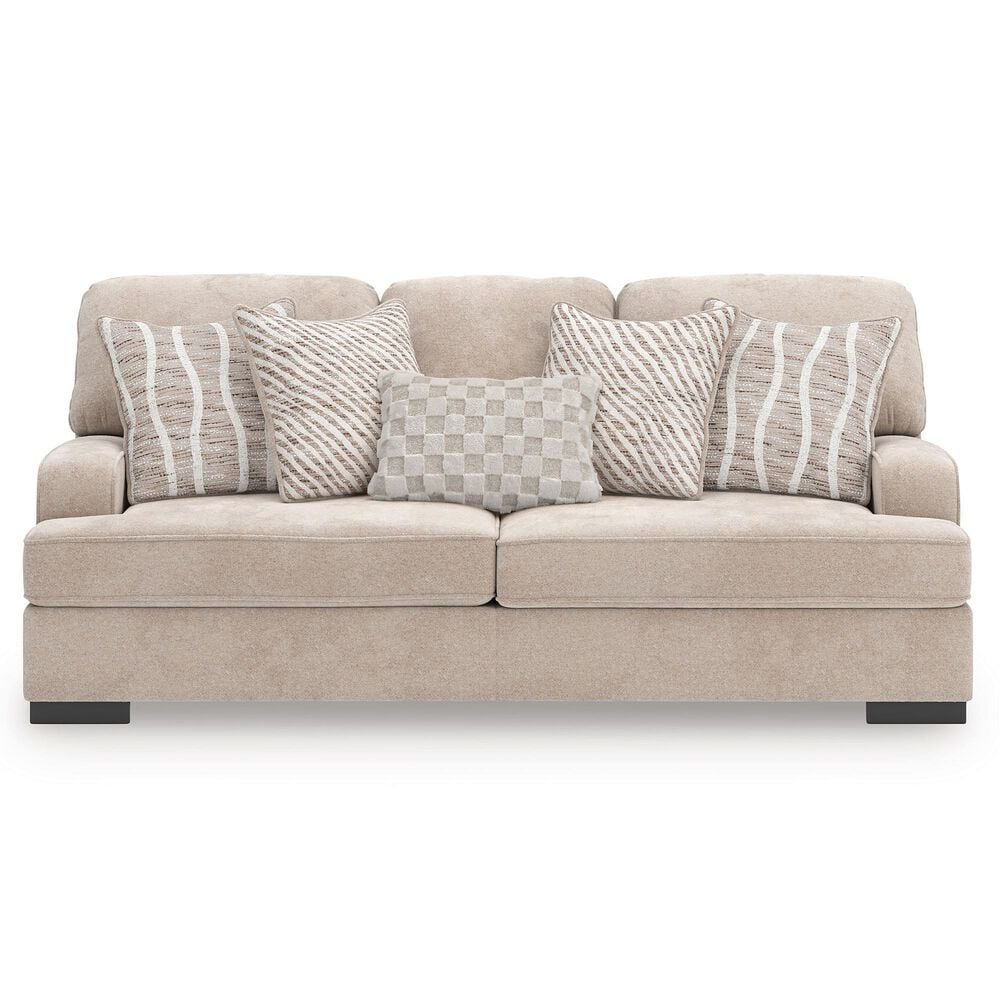 Ashley High Profile Stationary Sofa in Taupe, , large