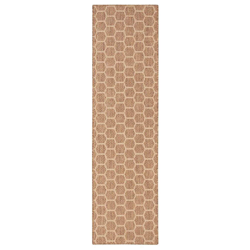 Nourison Twist Reversible 2" x 6" Natural Indoor/Outdoor Runner, , large