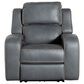 Aurora Furnishings Power Recliner with Massage in Teramo Steel Blue, , large