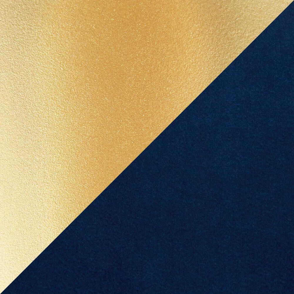 Lumisource Fuji Side Chair with Blue Cushion in Gold &#40;Set of 2&#41;, , large