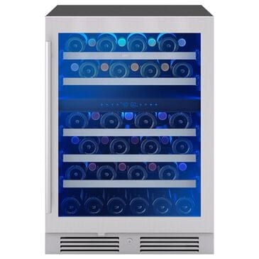Zephyr 45 Bottles Dual Zone Wine Cooler in Stainless Steel, , large