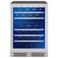 Zephyr 45 Bottles Dual Zone Wine Cooler in Stainless Steel, , large