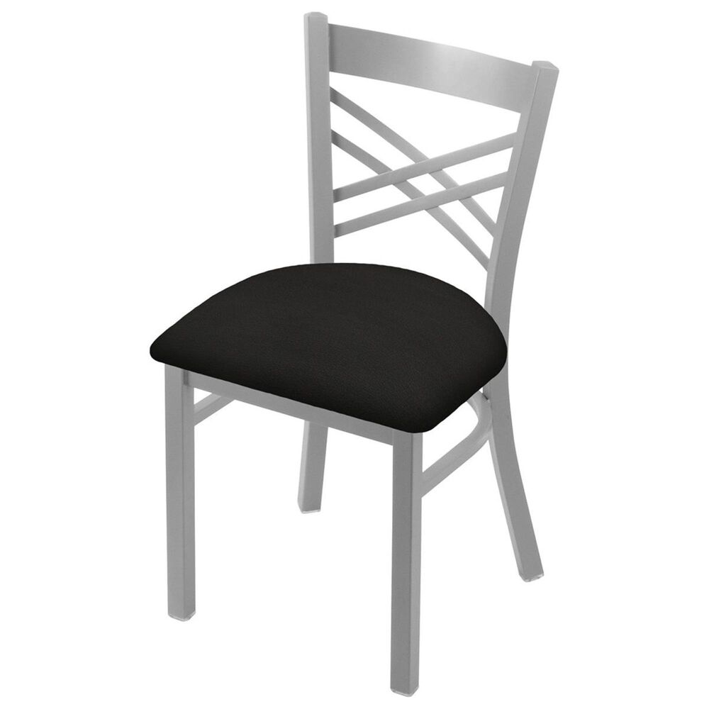 Holland Bar Stool 620 Catalina 18" Chair with Anodized Nickel and Canter Espresso Seat, , large