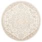 Safavieh Micro-Loop 3" Round Ivory and Beige Area Rug, , large