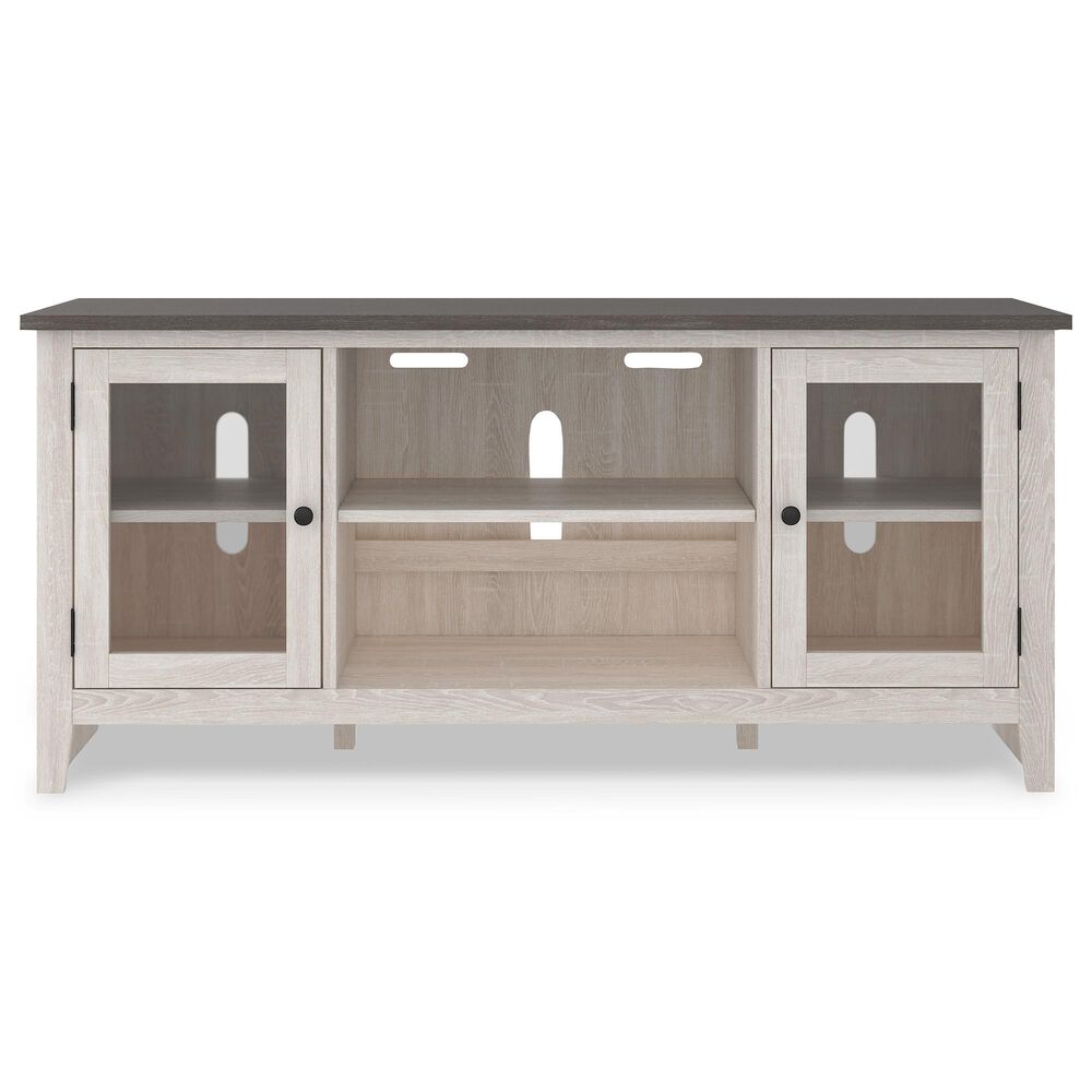 Ashley Dorrinson 60&quot; TV Stand in Gray and Antique White, , large
