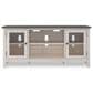 Ashley Dorrinson 60" TV Stand in Gray and Antique White, , large
