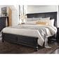 Riva Ridge Oxford 4 Piece King Panel Bedroom Set in Black, , large