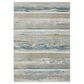 Oriental Weavers Bauer Abstract Stripes 2"3" x 7"6" Blue Runner, , large