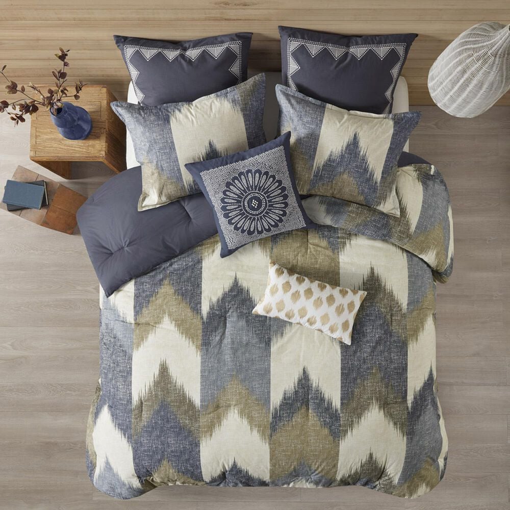 Hampton Park Alpine 3-Piece King/California King Comforter Mini Set in Navy, , large