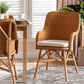 Baxton Studio Celsie Arm Chair in Light Honey, , large