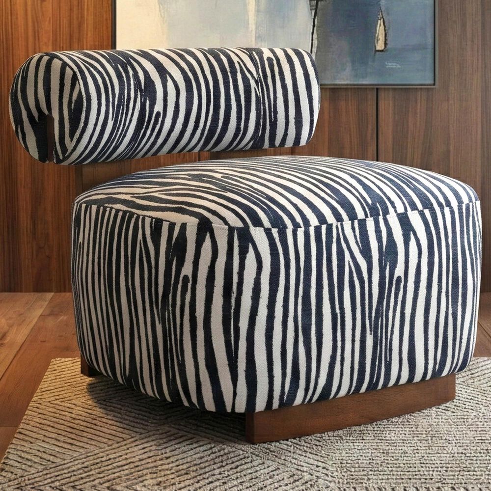 Furniture of America Orynt Accent Chair in Blue, , large
