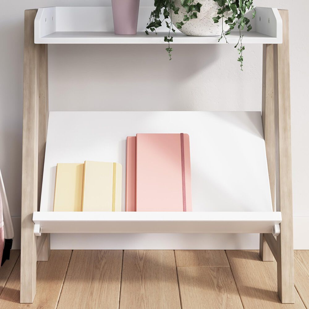 Ashley Blariden Small Bookcase in Light Tan and White, , large