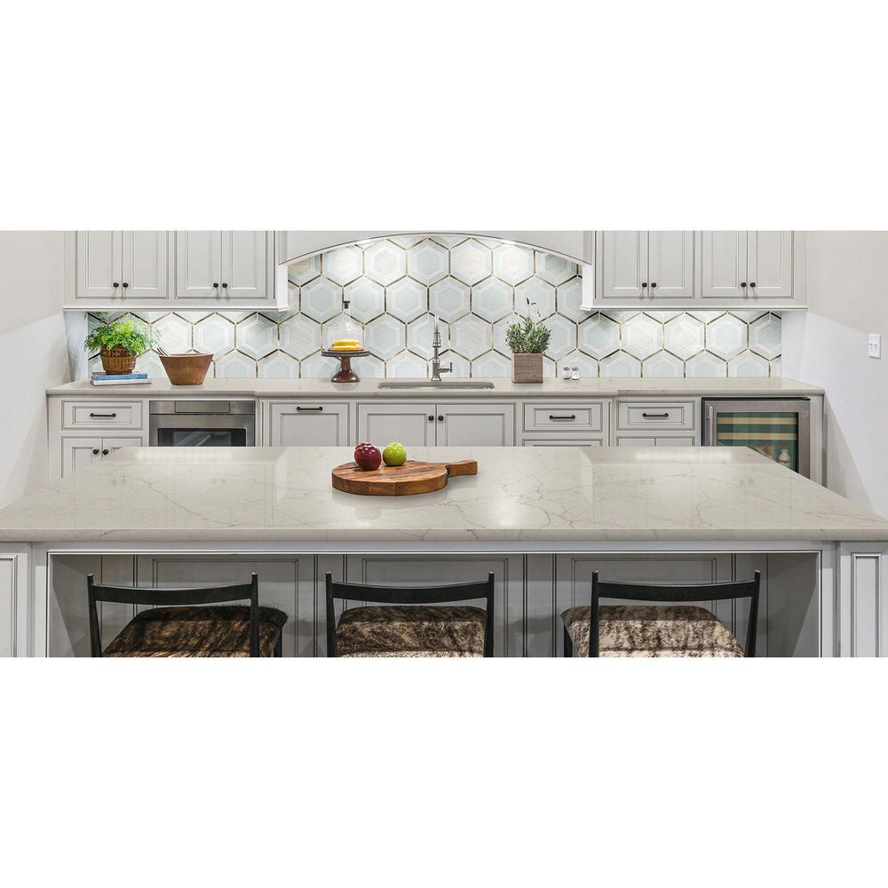 NFM Custom Countertops Calacatta Valentin 3cm Quartz Countertop, , large