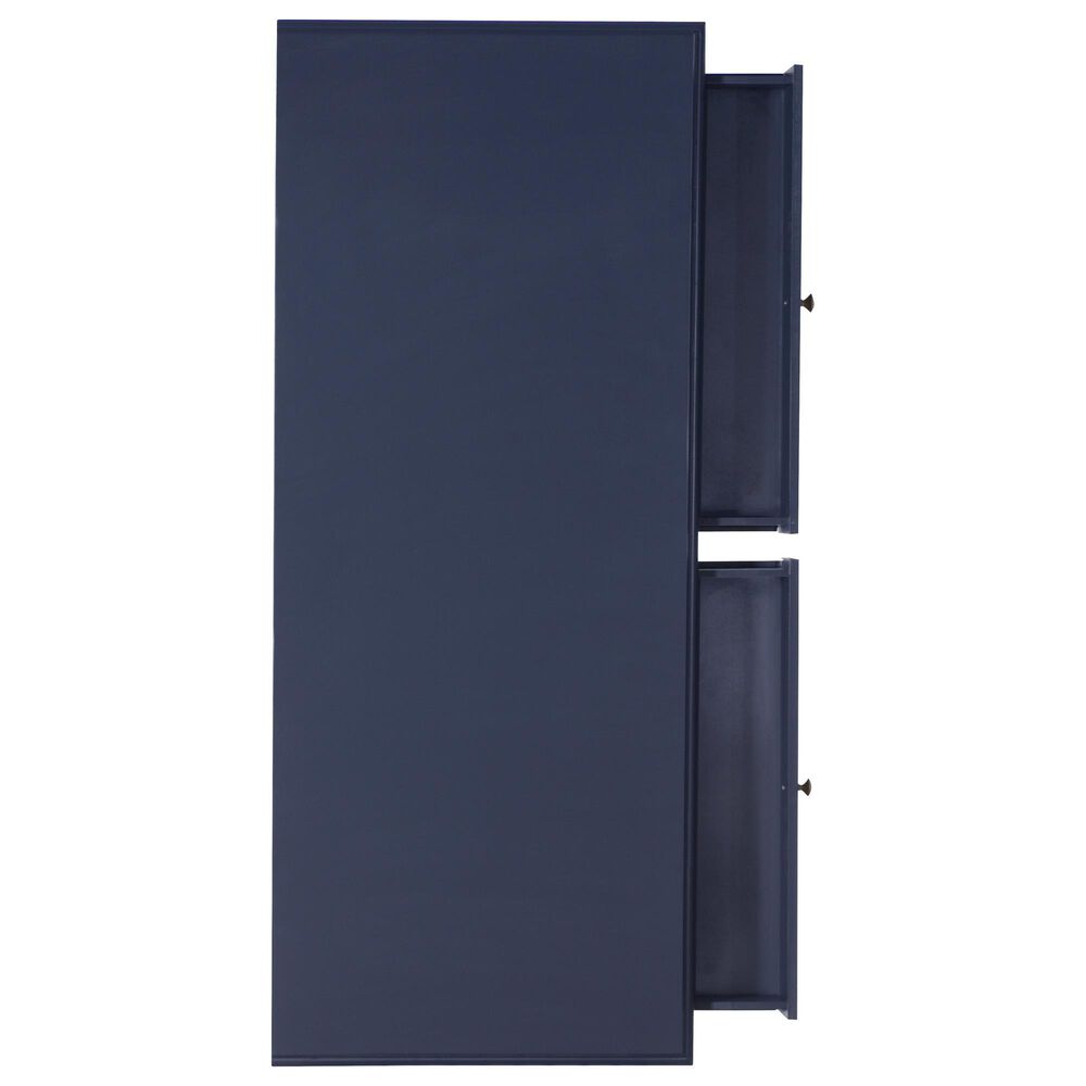 Linon Home Decor Campaign 2-Drawer Desk in Blue and Gold, , large