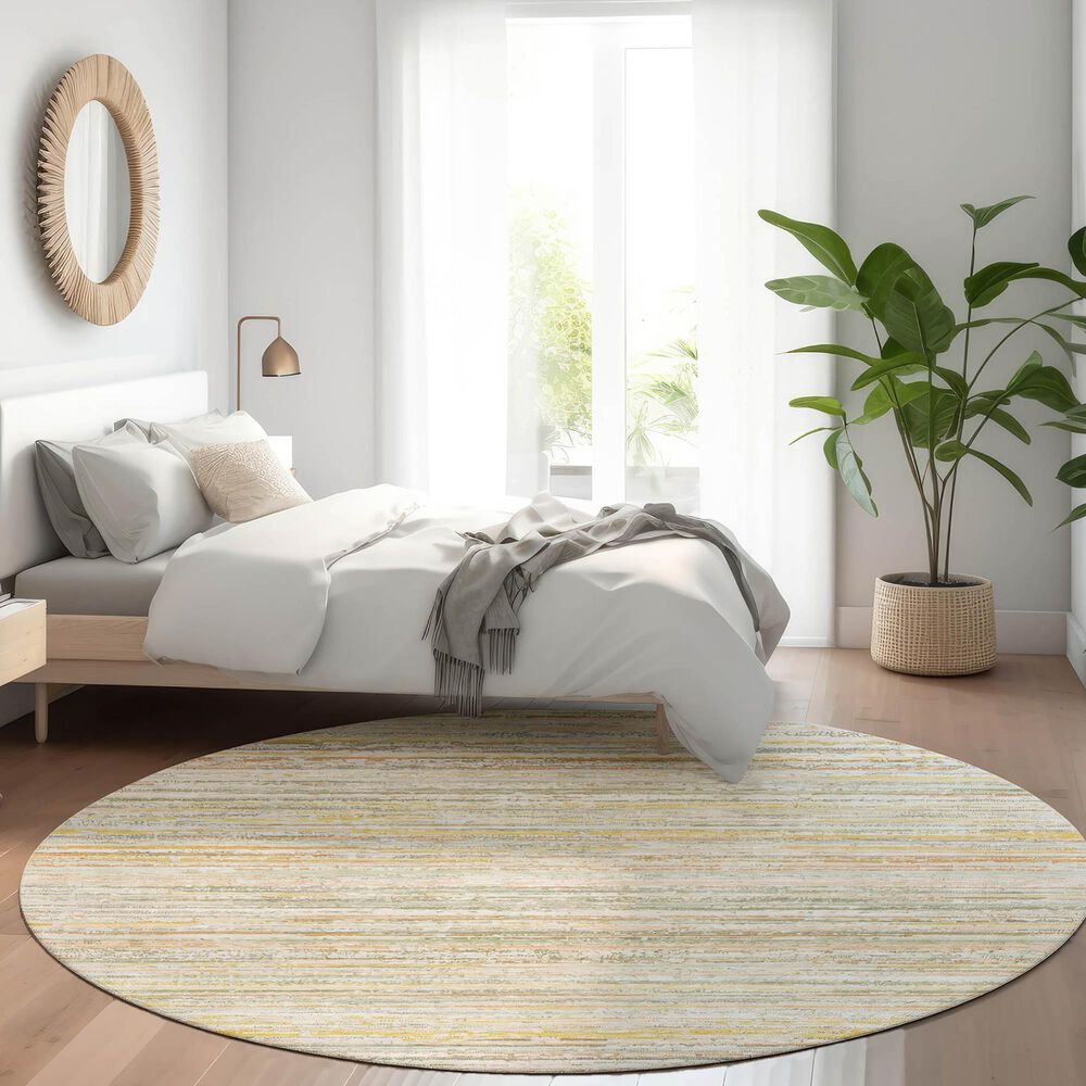 Dalyn Rug Company Kochi KC3 Sage 8&#39; Round Area Rug, , large