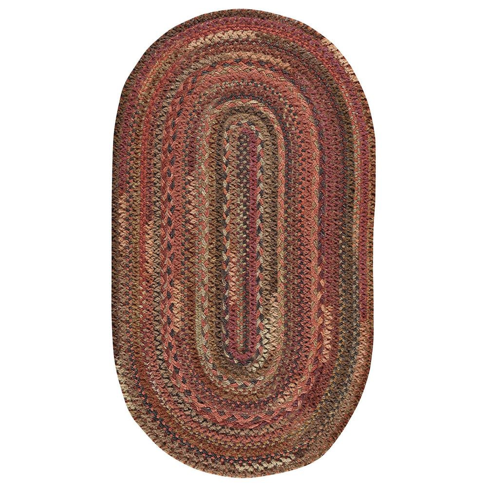 Capel Bayview 0036-560 2" x 3" Oval Cinnabar Area Rug, , large