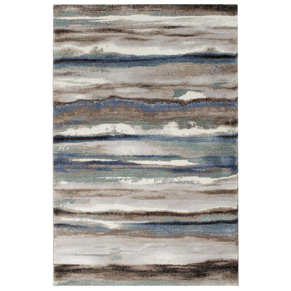 Central Oriental Trisha Yearwood Relax Maisie 5" x 7"6" Dusk and Multicolor Area Rug, , large