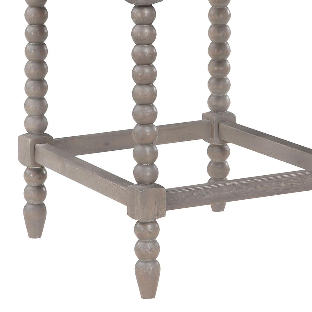 OSP Home Abbott 26&quot; Counter Stool with Pewter Cushion in Brushed Grey, , large