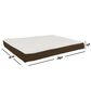 Timberlake Petmaker Medium Orthopedic Sherpa Top Pet Bed in Brown, , large