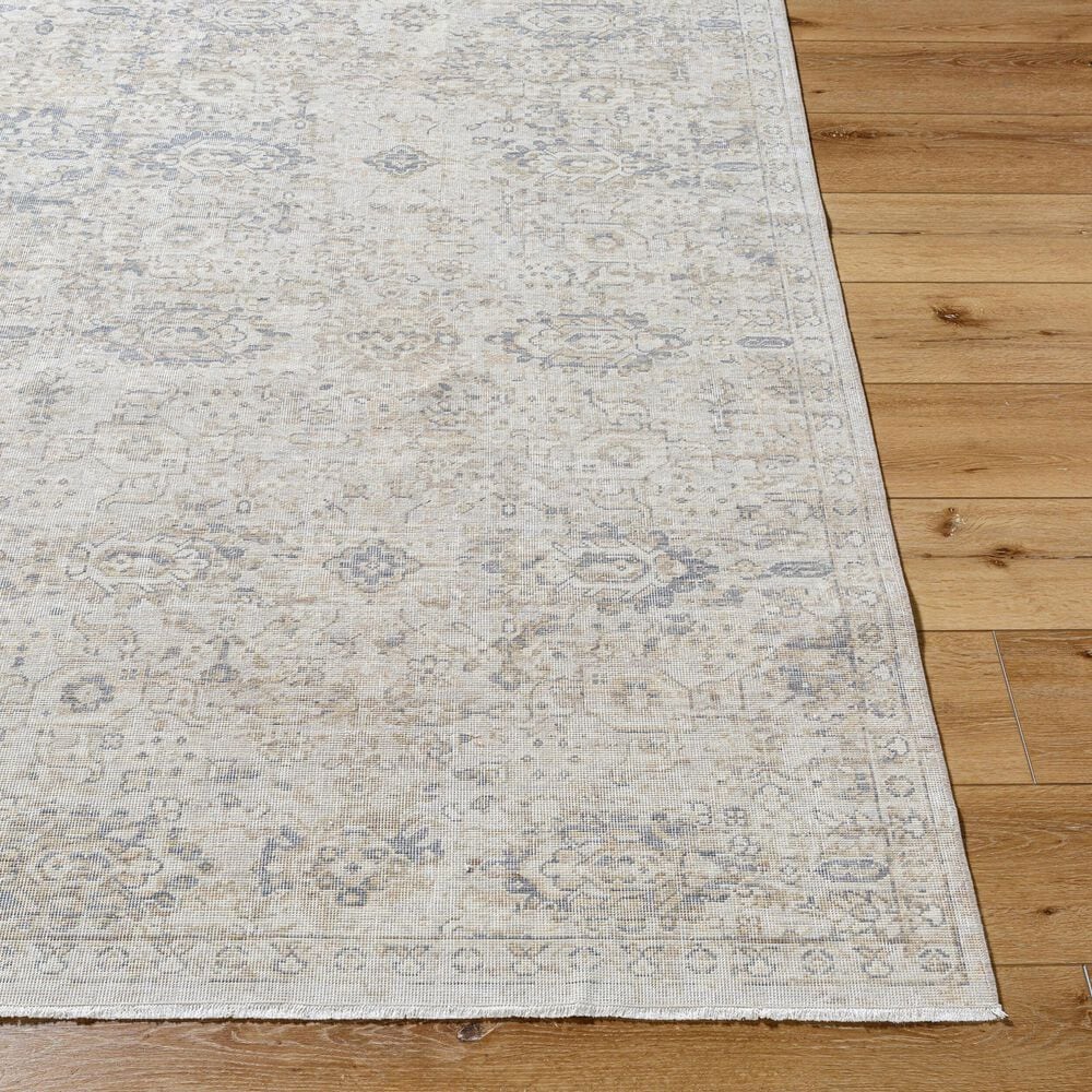 Surya Once Upon a Time Light Gray, Ivory, Tan, Gray and Light Brown 7'10" x 9'10" Area Rug, , large