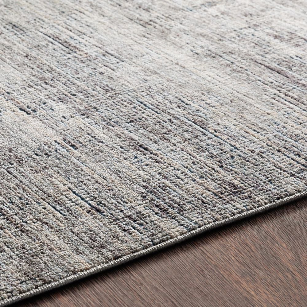 Surya Presidential PDT-2308 7&#39;9&quot; x 10&#39;3&quot; Gray, Charcoal and Blue Area Rug, , large