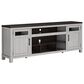 Ashley Darborn 88" XL TV Stand in Light Gray and Brown Cherry, , large