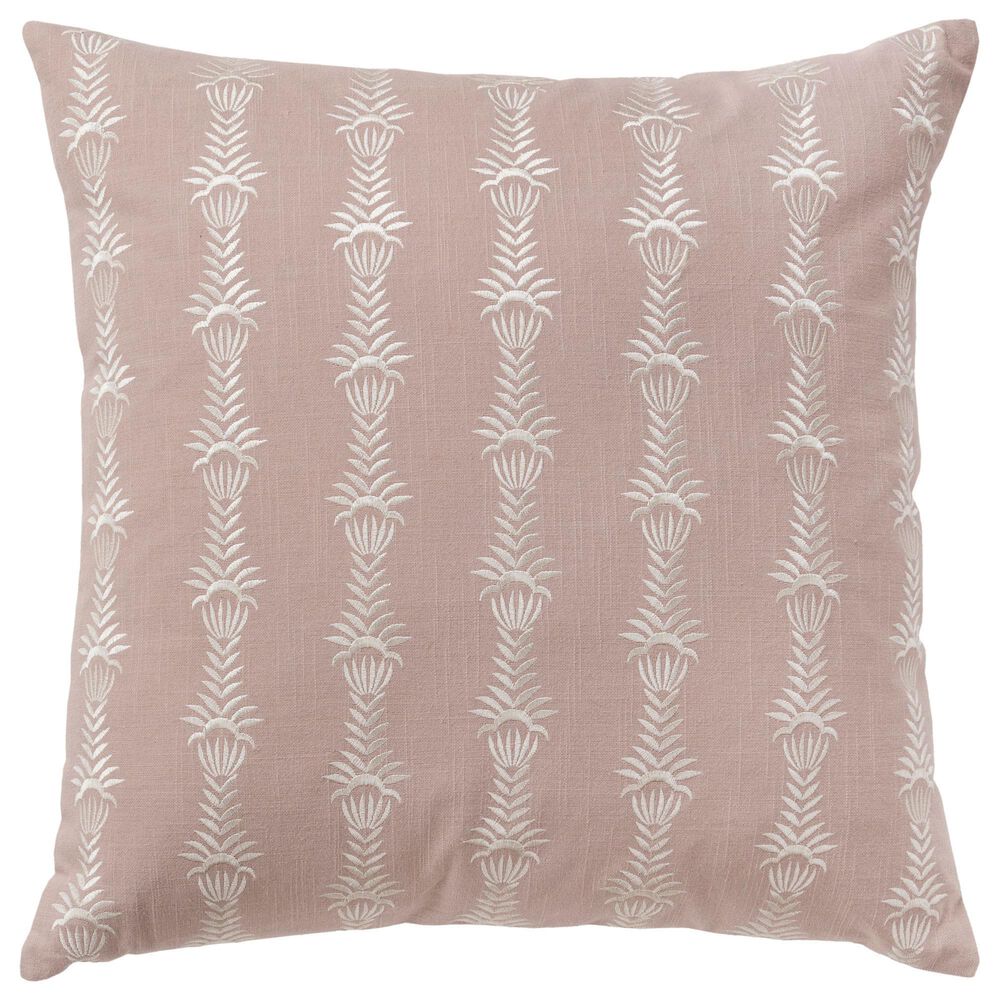 Rizzy Home 20" x 20" Down Filled Throw Pillow in Blush, , large