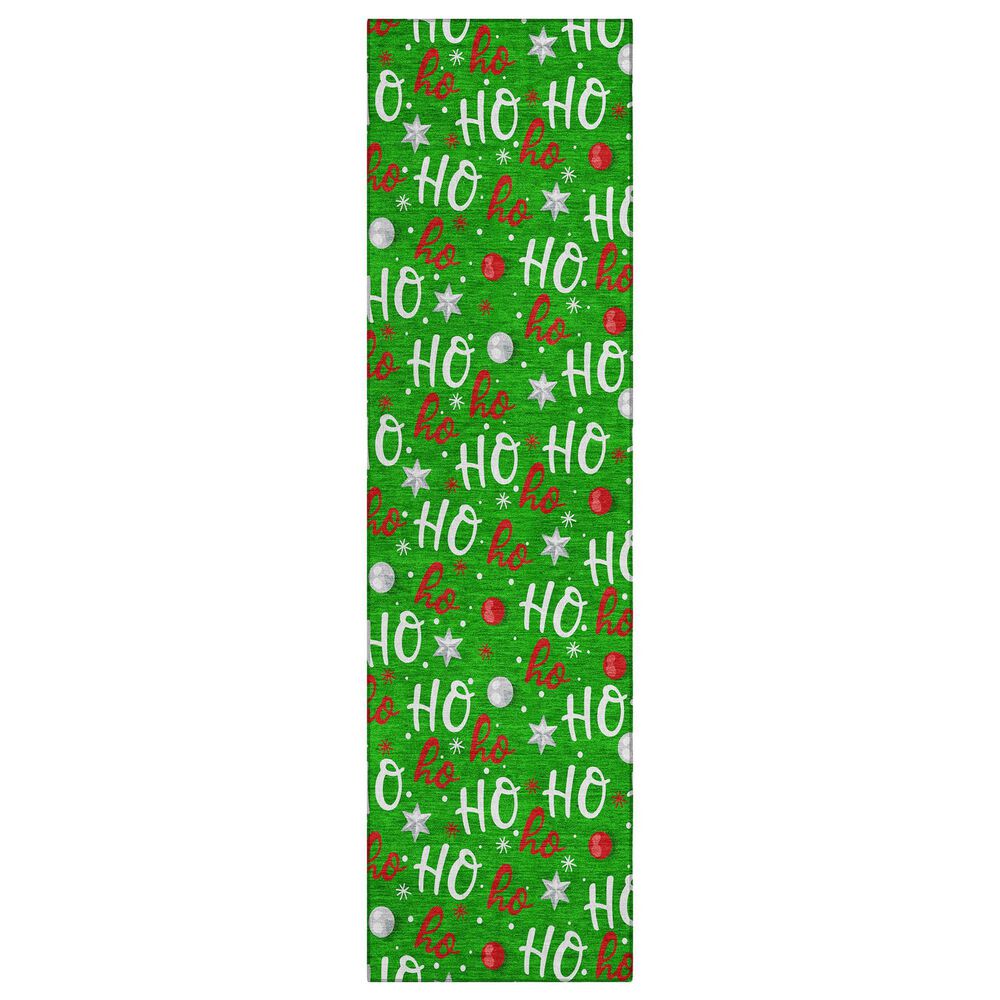 Dalyn Rug Company Wonderland WN18 2"3" x 7"6" Green Indoor/Outdoor Runner, , large