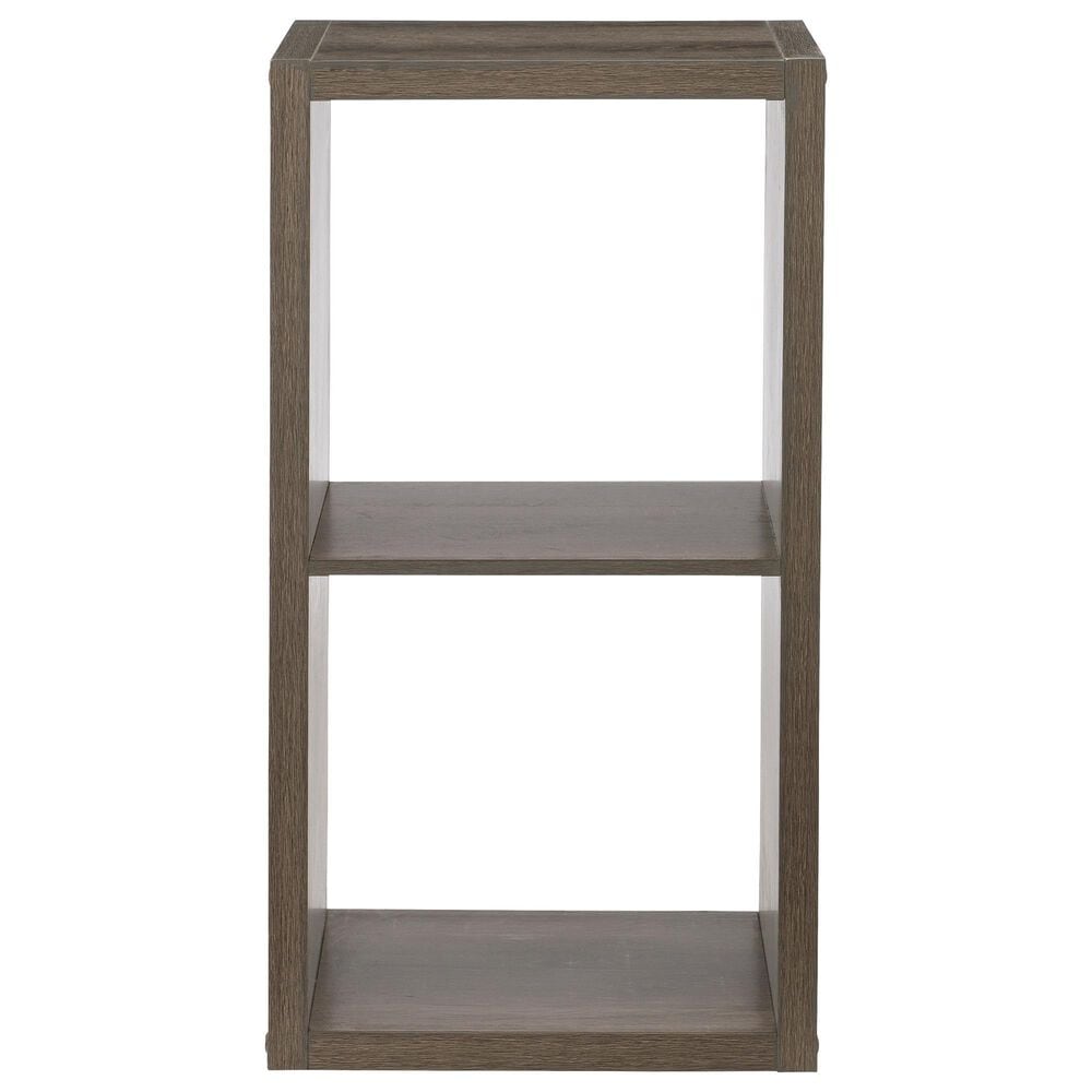 Linon Home Decor Galli 2-Shelf Bookcase in Grey, , large
