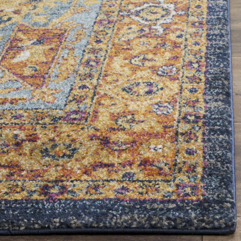 Safavieh Evoke EVK275C-10 10&#39; x 14&#39; Blue and Orange Area Rug, , large