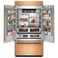 KitchenAid 24.2 Cu. Ft. Built-In French Door Bottom Mount Refrigerator with Platinum Interior in Panel Ready, , large
