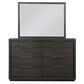 Living Essentials Oxford 8 Drawer Dresser and Mirror in Basalt Grey, , large