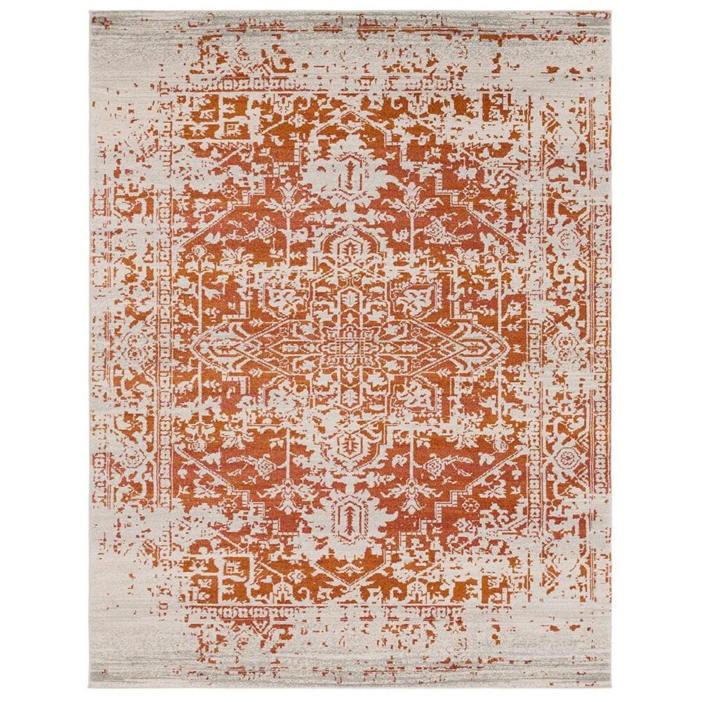 Surya Harput HAP-1019 5"3" x 7"3" Orange, Gray and Garnet Area Rug, , large