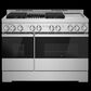 JennAir 48" Gas Professional Range with Chrome-Infused Griddle and Infrared Grill in Black Glass, , large
