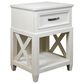 Shannon Hills Osborne 1-Drawer Nightstand in Winter White, , large