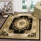 Safavieh Lyndhurst LNH218 5"3" x 7"6" Black and Ivory Area Rug, , large