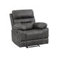 Steve Silver Rudger Manual Recliner in Gray, , large